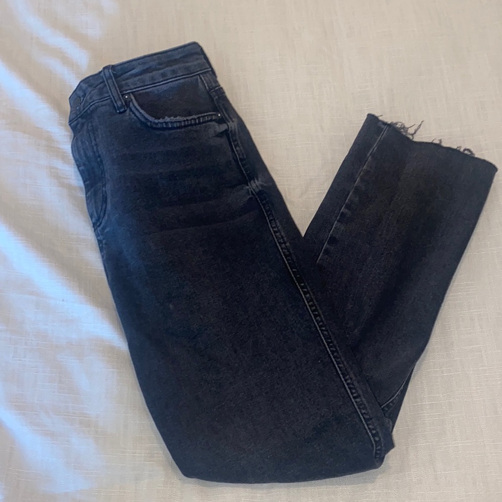 Free People High Rise Black Jeans